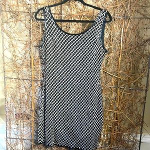 Laurence Kazar Harlequin Print Sequin Dress Size XL